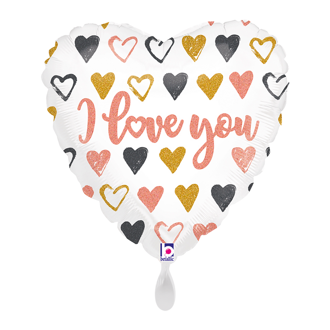 Ballon - I love you Herzen - ø43cm -  Herz