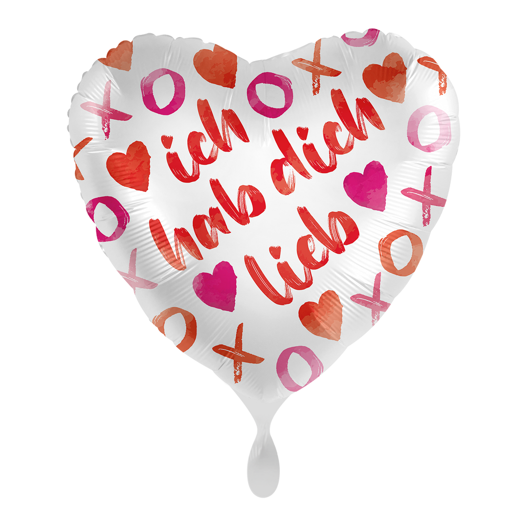 Ballon - Ich habe dich Lieb    - ø43cm -  Herz 
