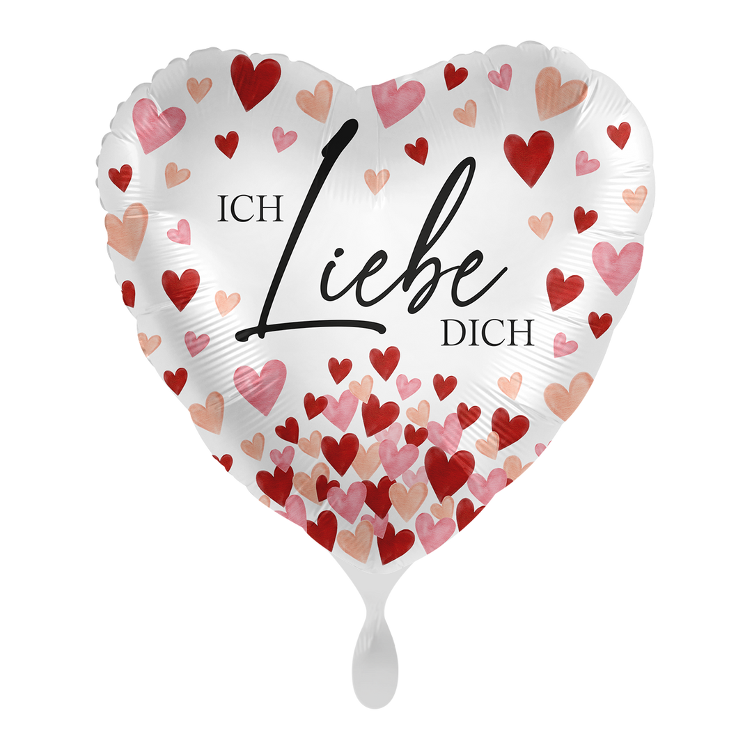 Ballon - Ich liebe Dich Herzen - ø43cm -  Herz 