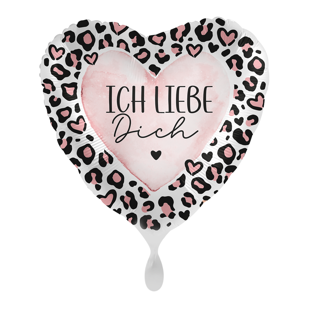 Ballon - Ich liebe Dich Leo - ø43cm -  Herz