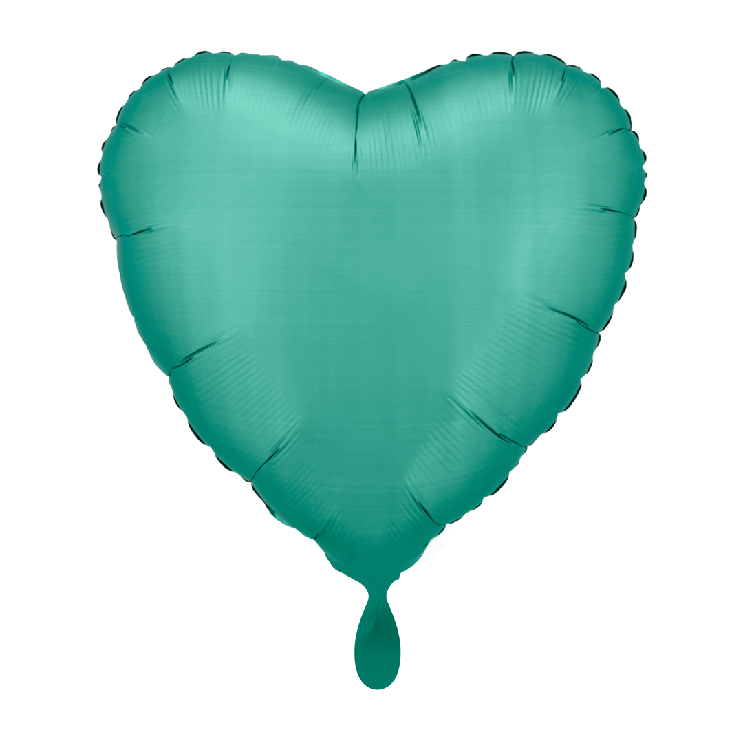 Ballon - Jade Grün -  ø43cm - Herz