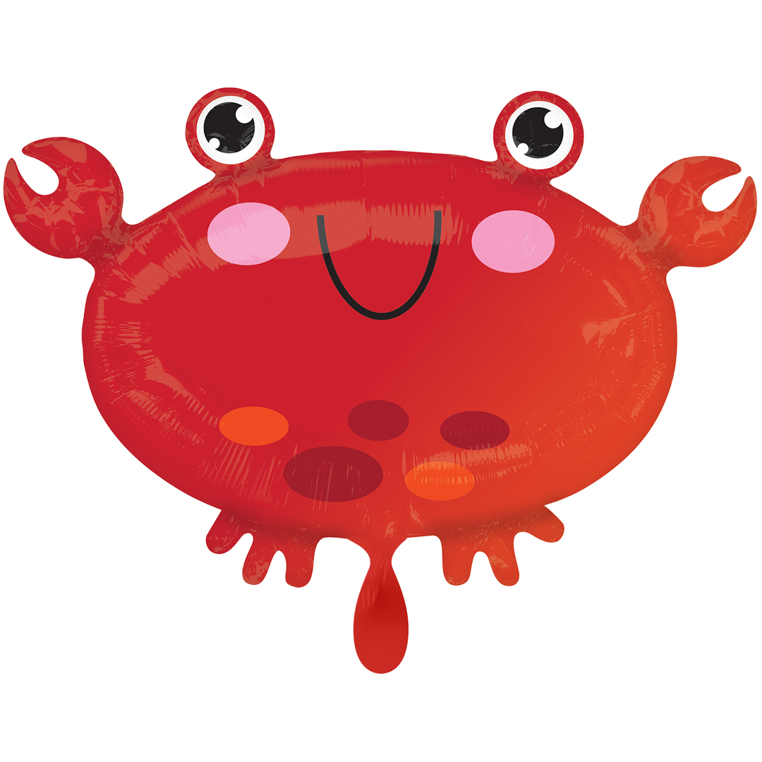 Ballon - Krabbe -  ø50cm - Rote Krabbe - Unterwasserwelt