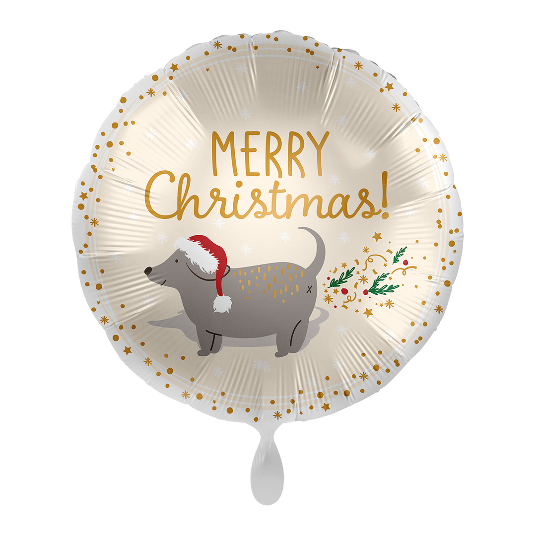 Ballon - Merry Christmas - 43cm - Helium/Luftfüllung - Weihnachtsdekoration