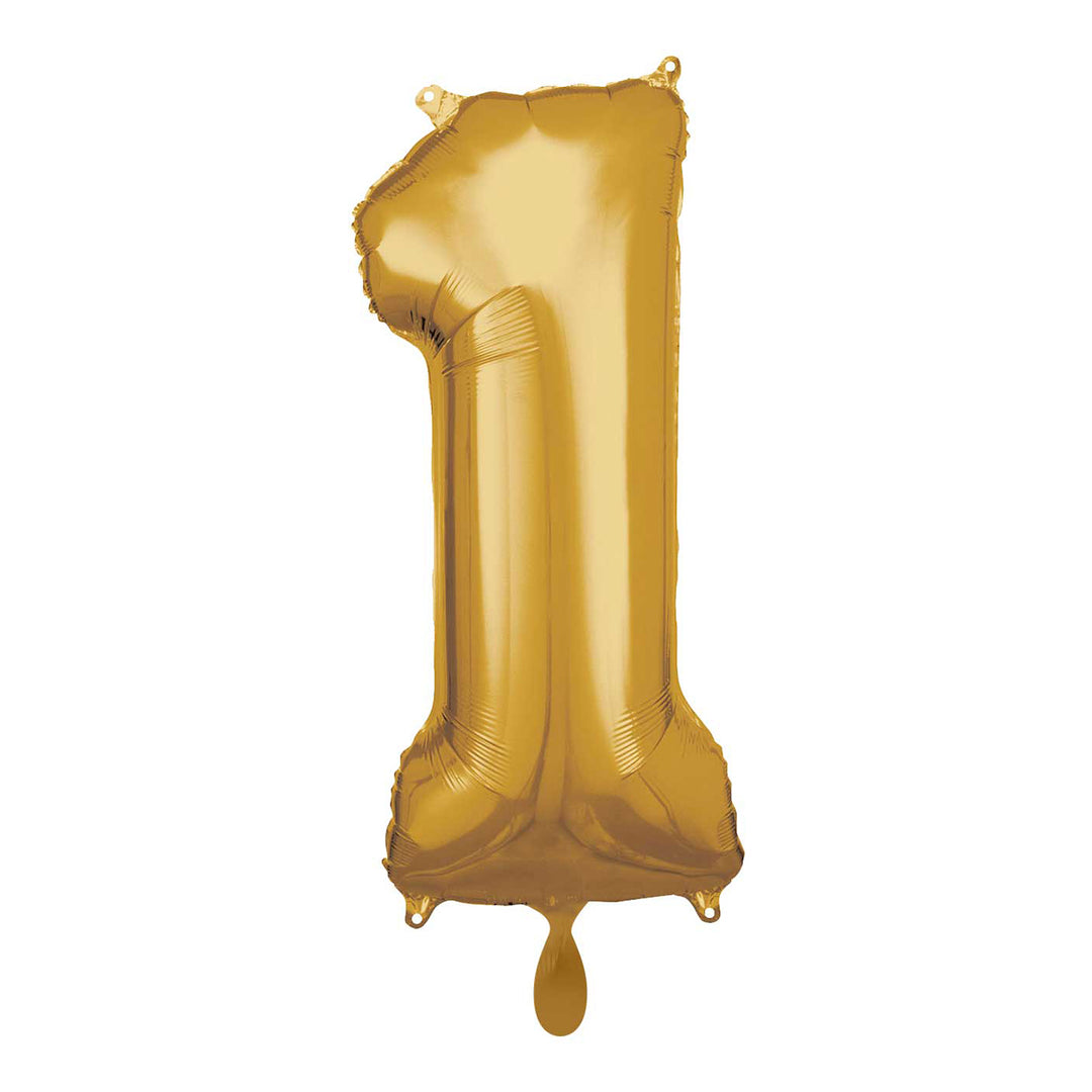 Ballon -  Zahl 1 - Gold - 66cm