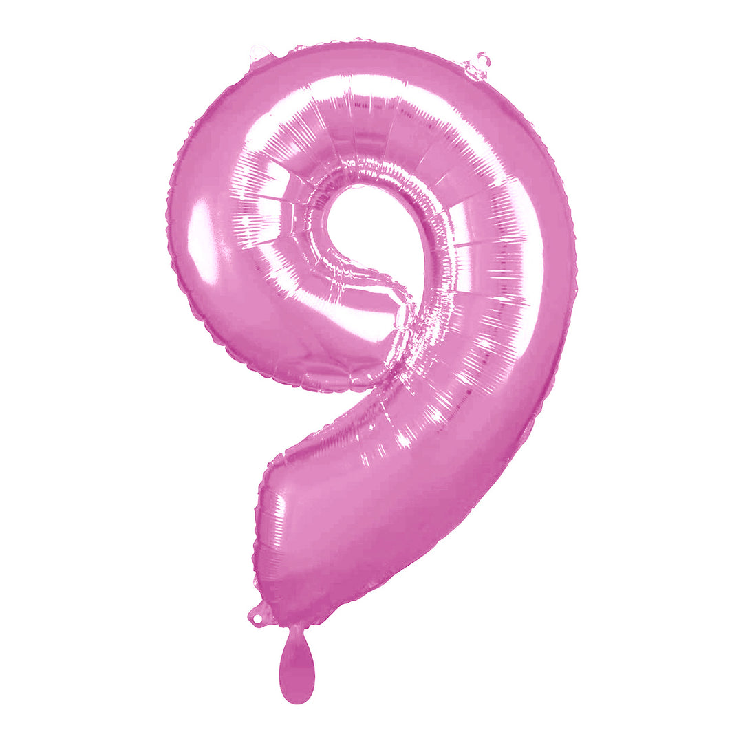 Ballon -  Zahl 9 - Pink  - 66cm 