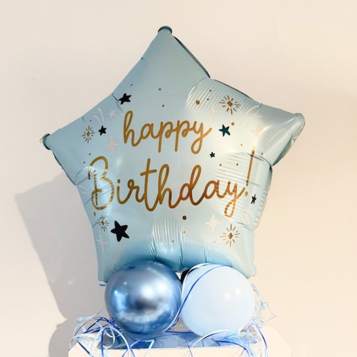 Ballonbox Geburtstag personalisiert mit Highlightballon auch als Geldgeschenk