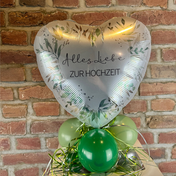 Ballonbox Hochzeit - Geldgeschenk - Alles Liebe zur Hochzeit - Reisegutschein