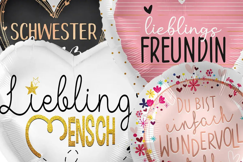 Ballons mit liebevollen Botschaften für Familie und Freunde – HeyBalloon