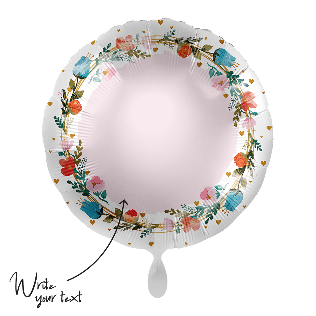 Ballon -Floral -  ø43cm - Rund