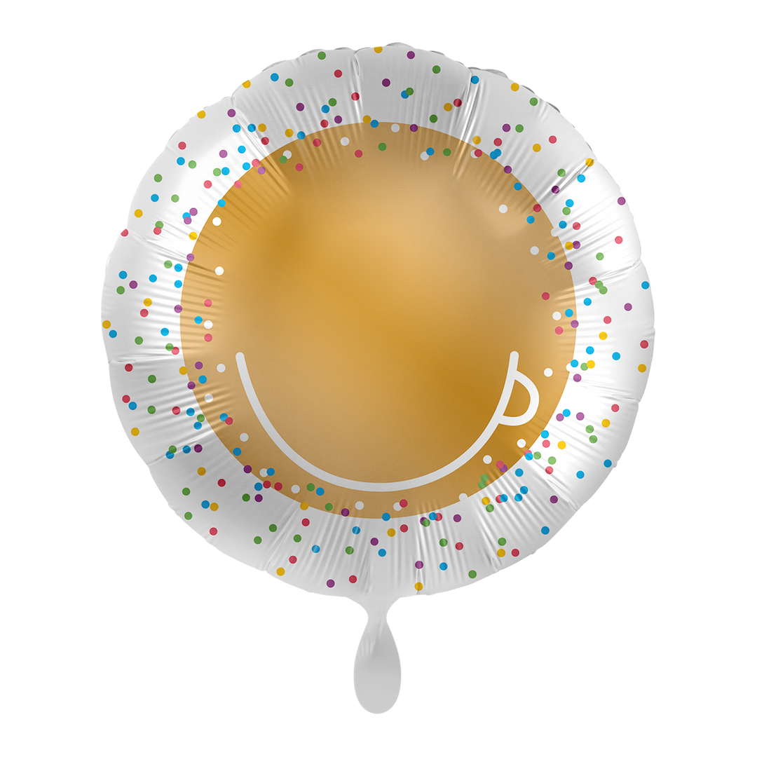 Ballon -Konfetti Birthday  -  ø43cm - Rund