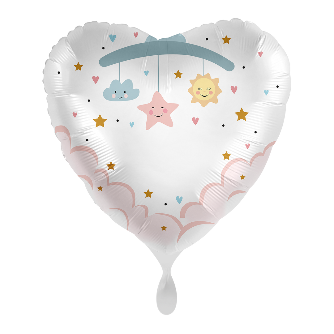 Ballon - Hi Baby -  ø43cm - Herz