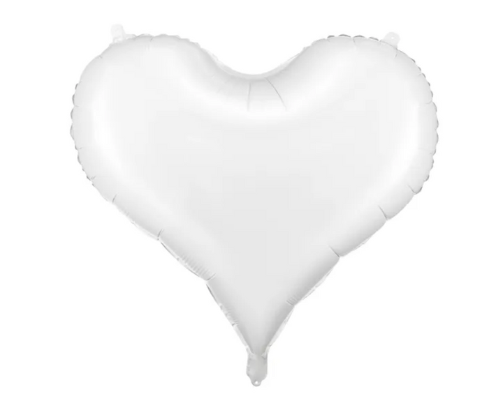 Herz Ballon Weiss -  ø75cm