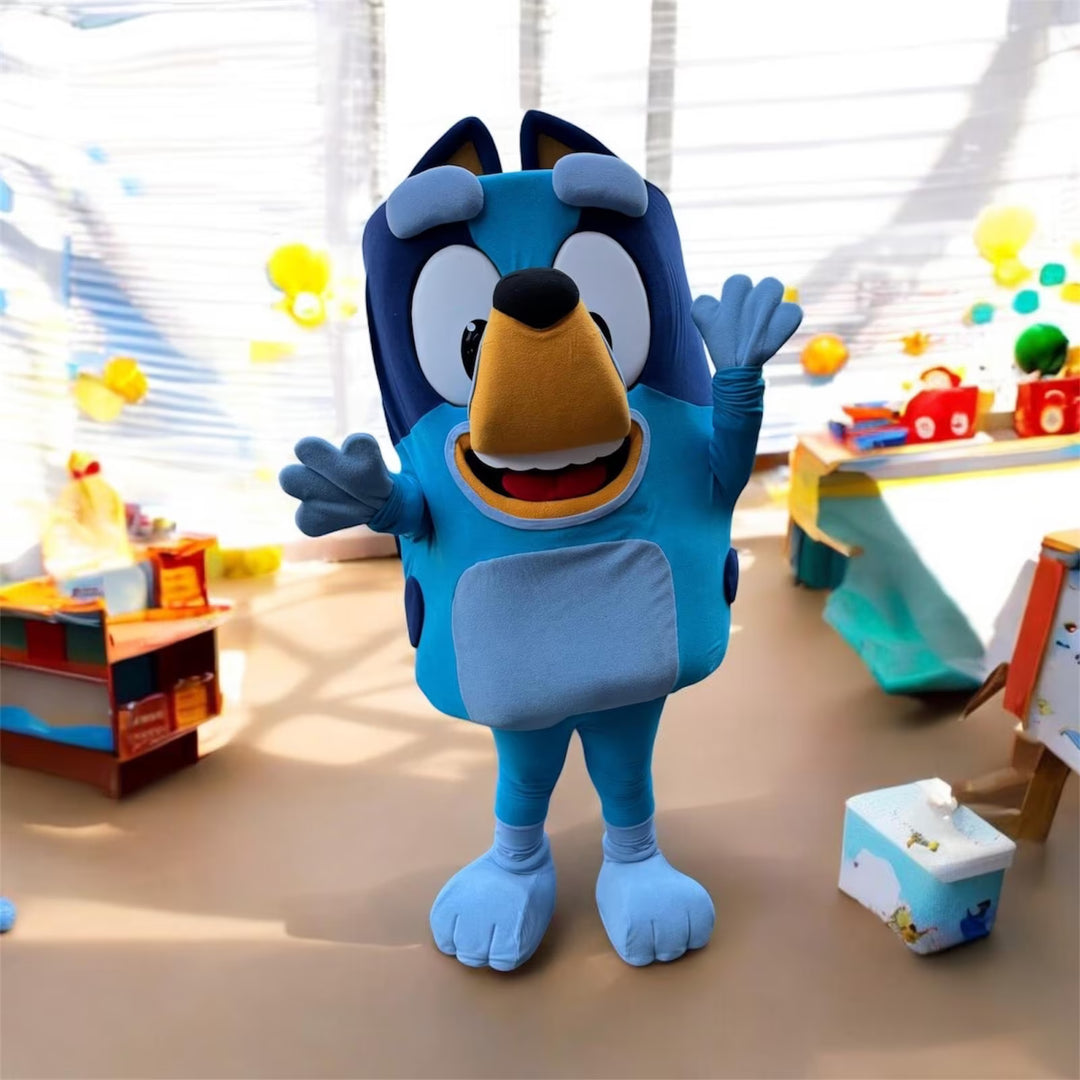 Bluey - Blauer Hund Maskottchen
