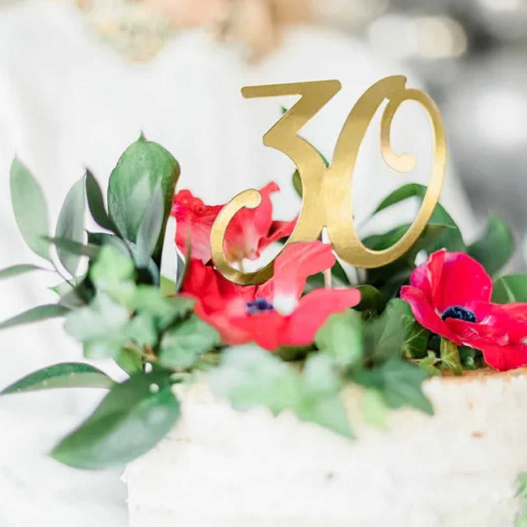 Caketopper 30 Gold