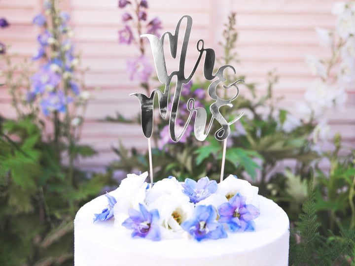 Caketopper - Mr. & Mrs. - Silber