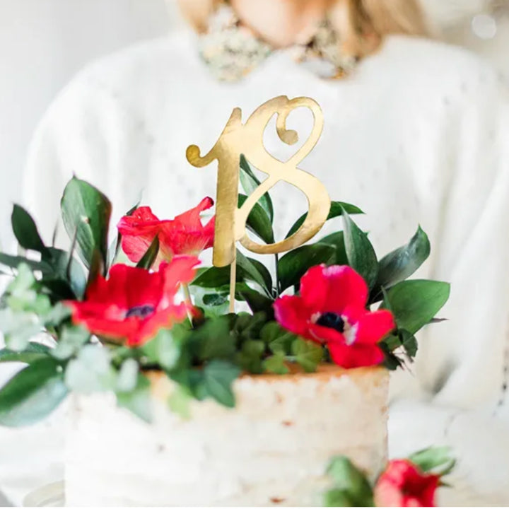 Caketopper 18 Gold