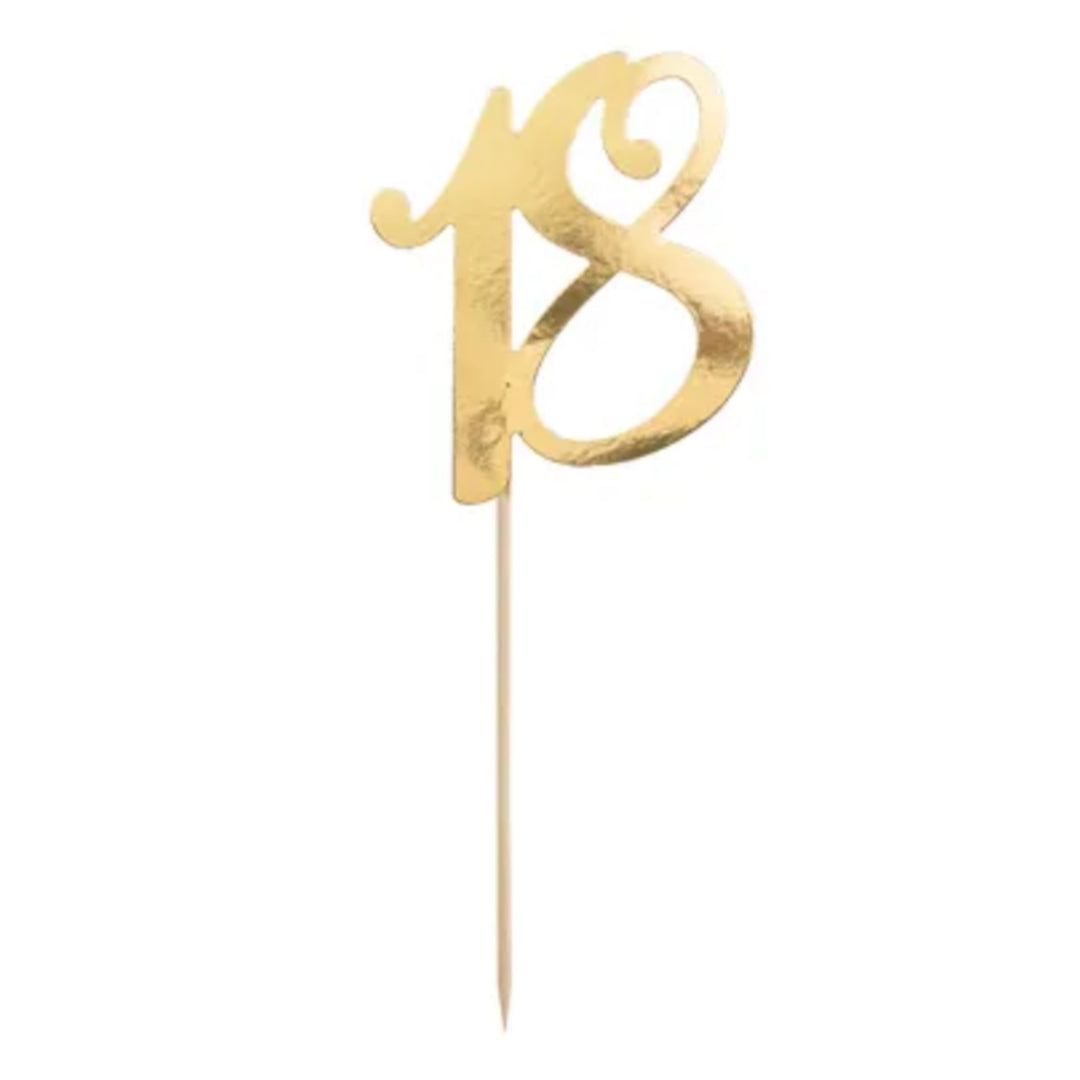 Caketopper 18 Gold