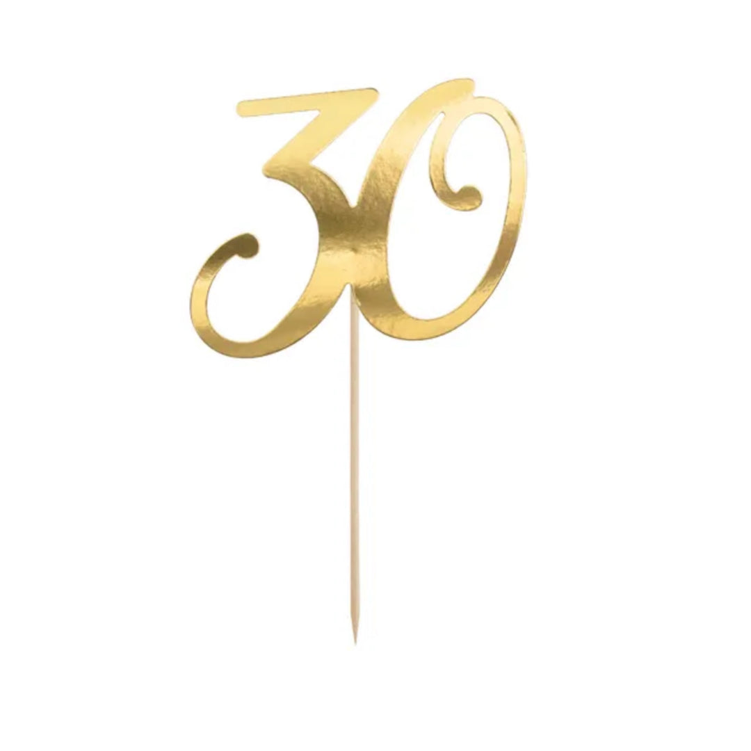 Caketopper 30 Gold 