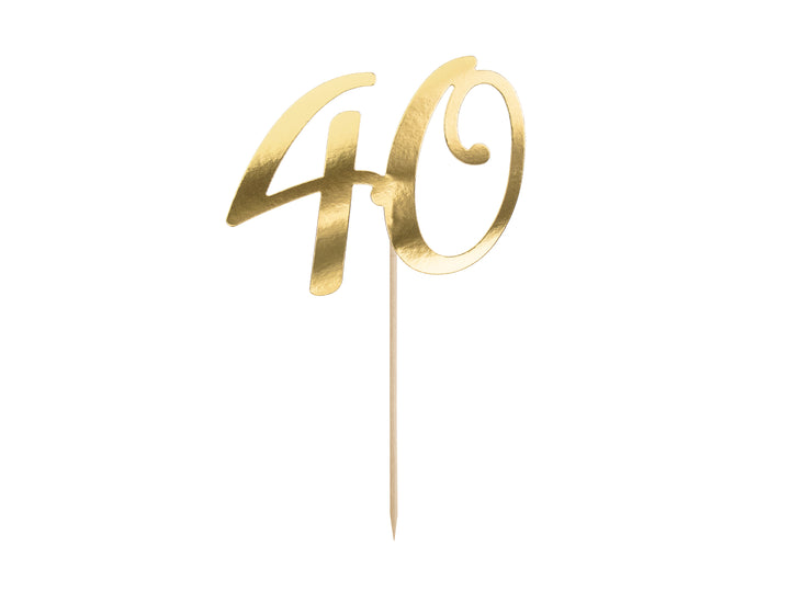 Caketopper 40 Gold 