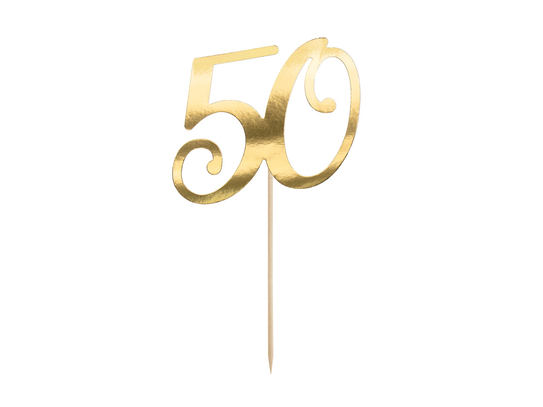 Caketopper 50 Gold 