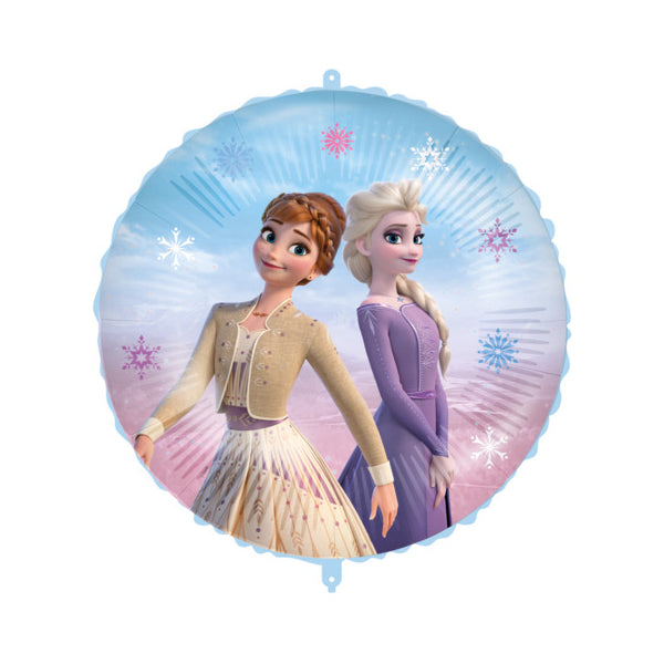 Eiskönigin Geburtstagsballon – Frozen Folienballon mit Elsa & Anna – 43 cm