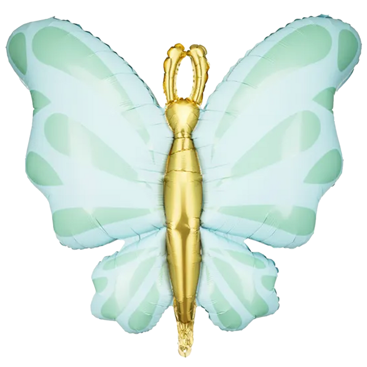 Folienballon Schmetterling Mint 69 cm – Boho Ballon Baby Shower – Helium geeignet