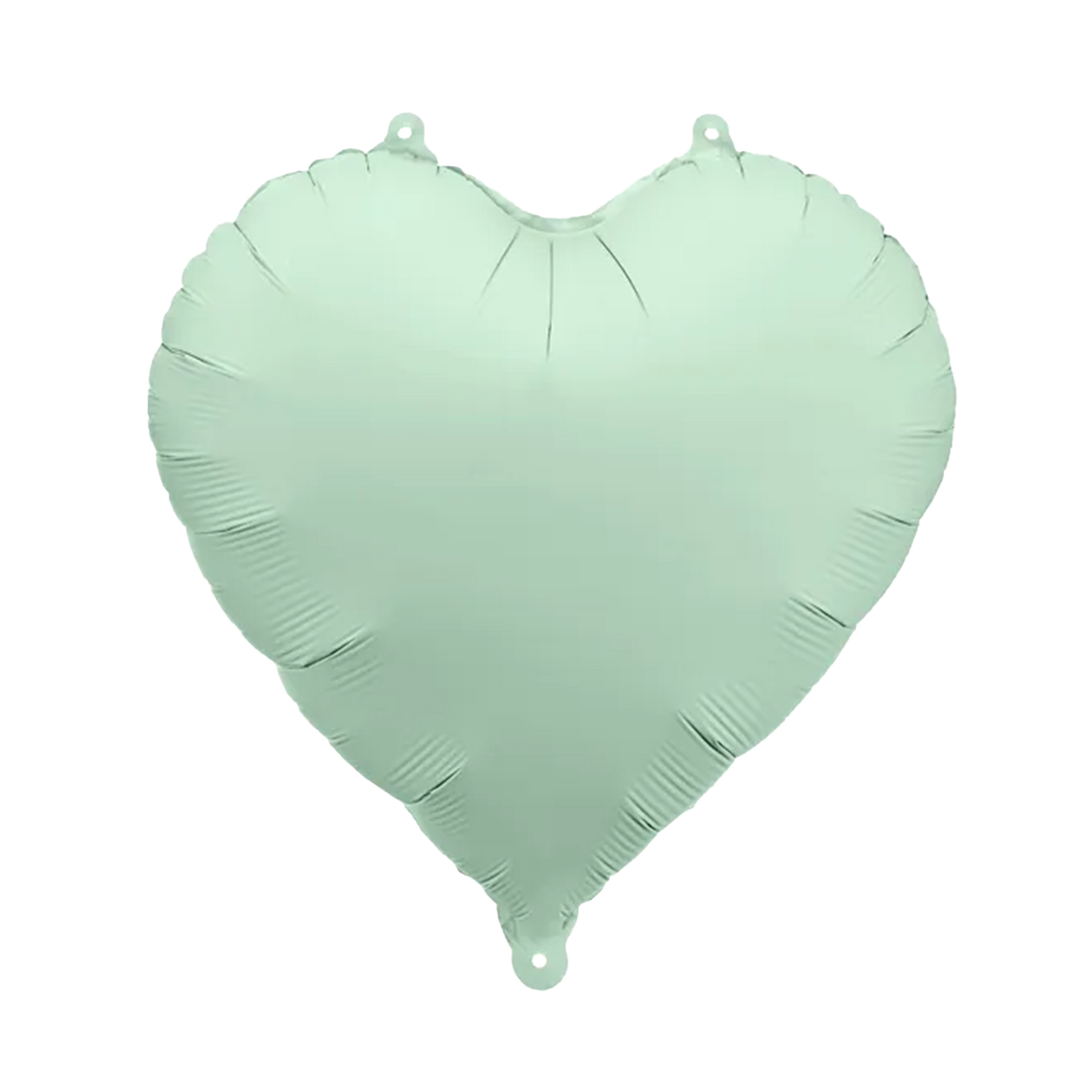 Grünes Folienherz Ballon