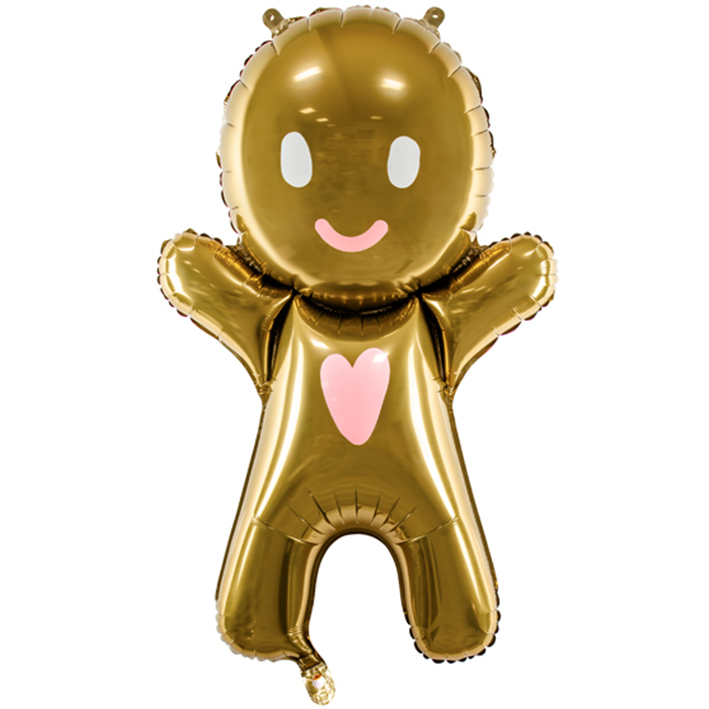 Folienballon - Lebkuchen Männchen - 80cm - Helium/ Luftfüllung 