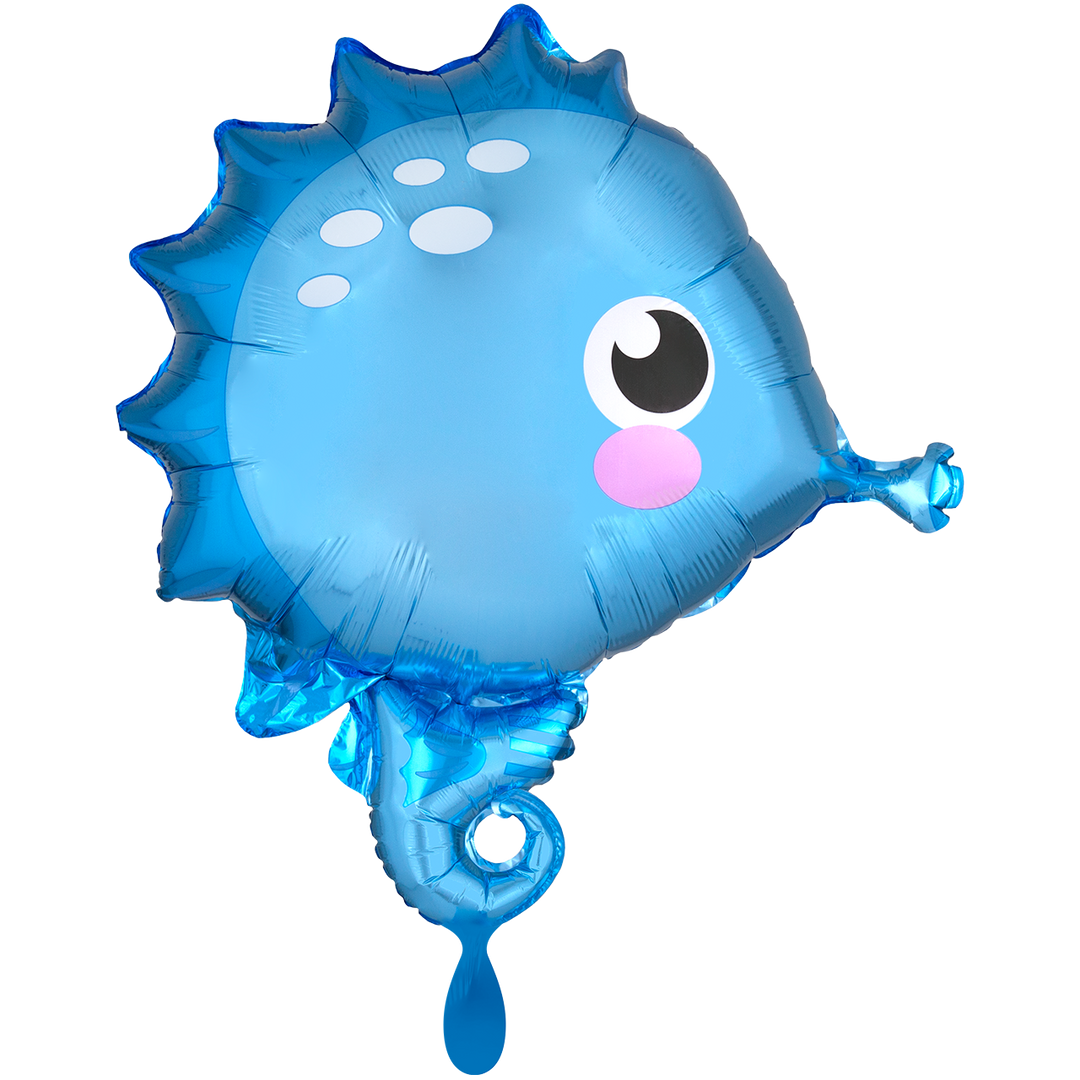 Folienballon - Seepferdchen - Heliumfüllung - Unterwasser Party