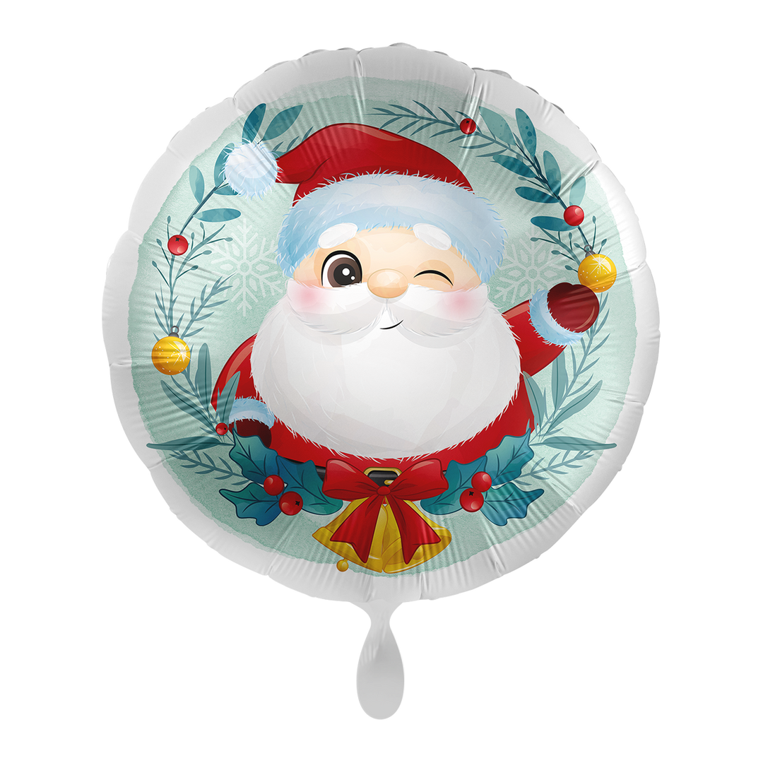 Folienballon - Weihnachtsmann - 43cm - Weihnachten - Helium/Luftfüllung 