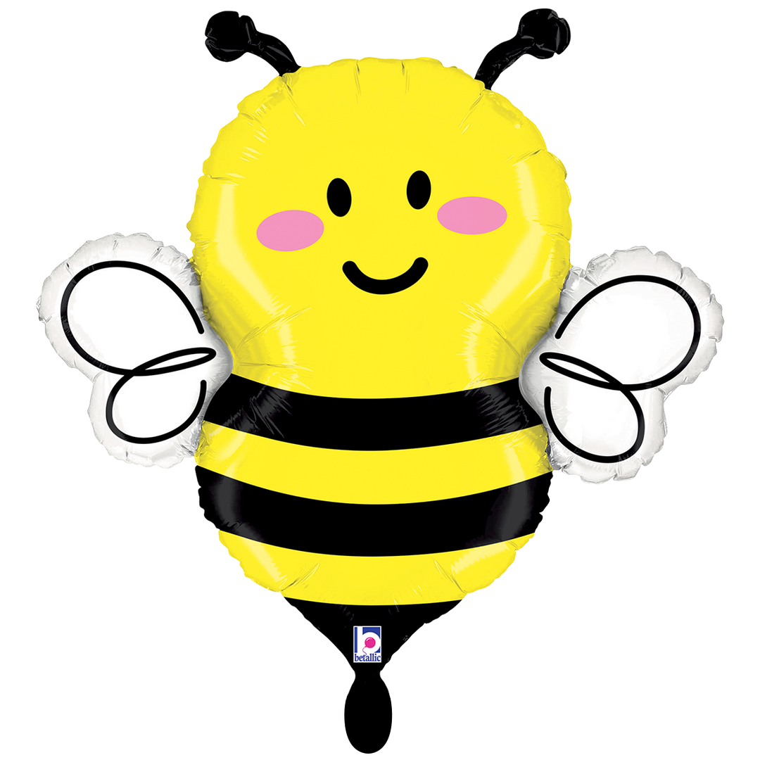 Folienballon Biene 62 cm Kindergeburtstag Baby Party Helium HeyBalloon Viersen