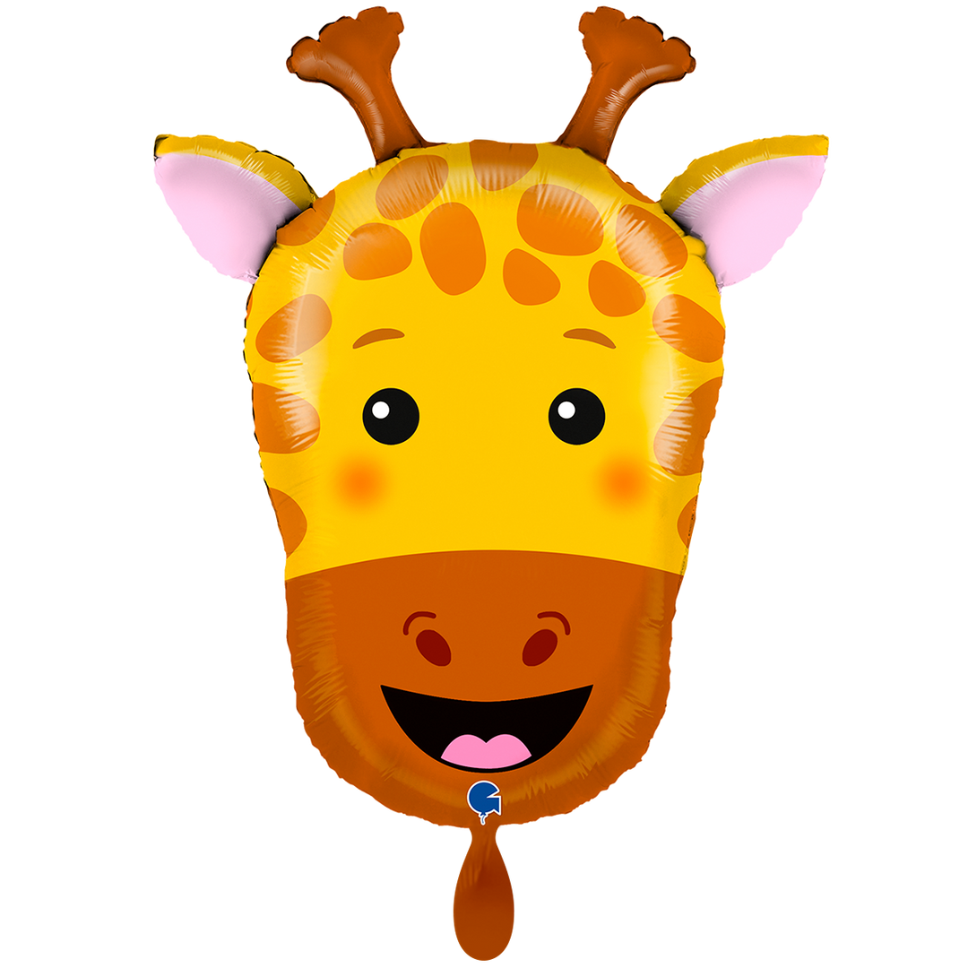 Folienballon Giraffe 55 cm Kindergeburtstag Safari Ballon Helium HeyBalloon Viersen