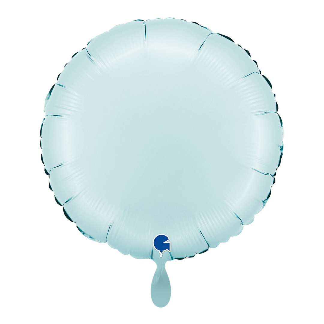 Folienballon rund Pastel blue