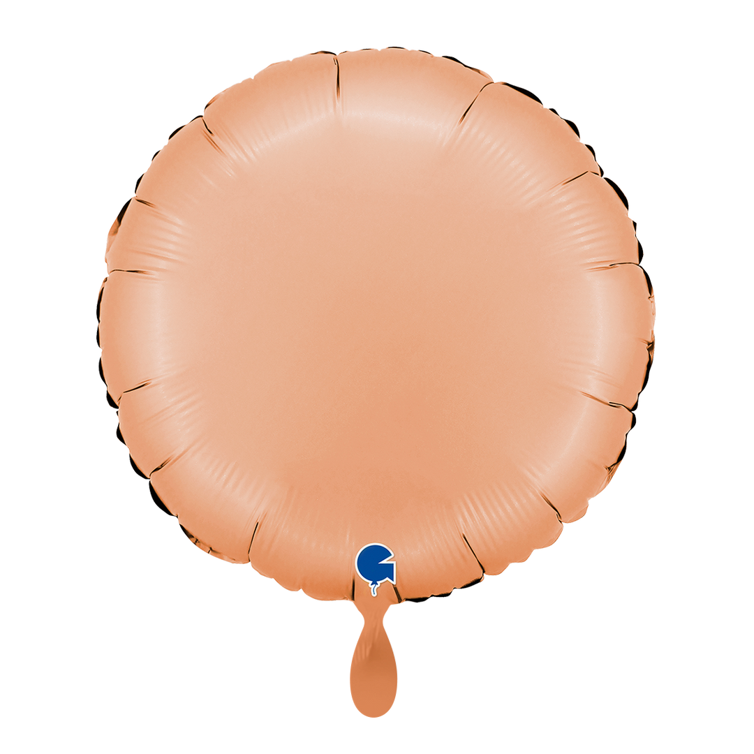 Folienballon rund Peach