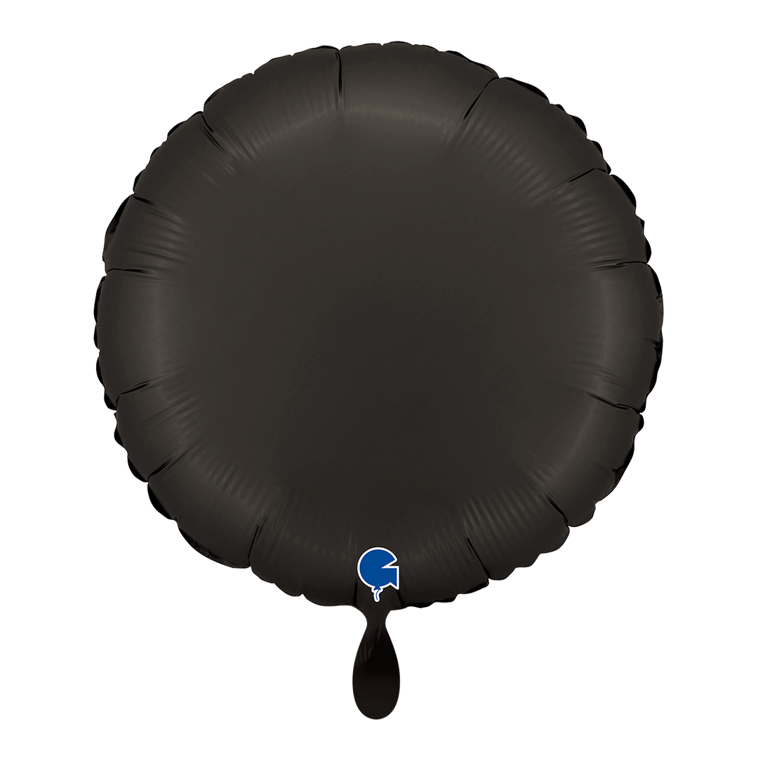 Folienballon rund in schwarz