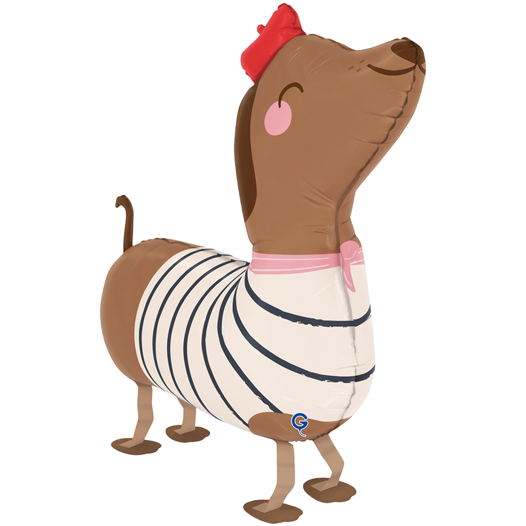 Walking Balloon Hund 70 cm – Laufender Helium Ballon Kindergeburtstag – Tierballon