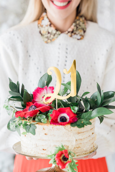 Caketopper 21 Gold