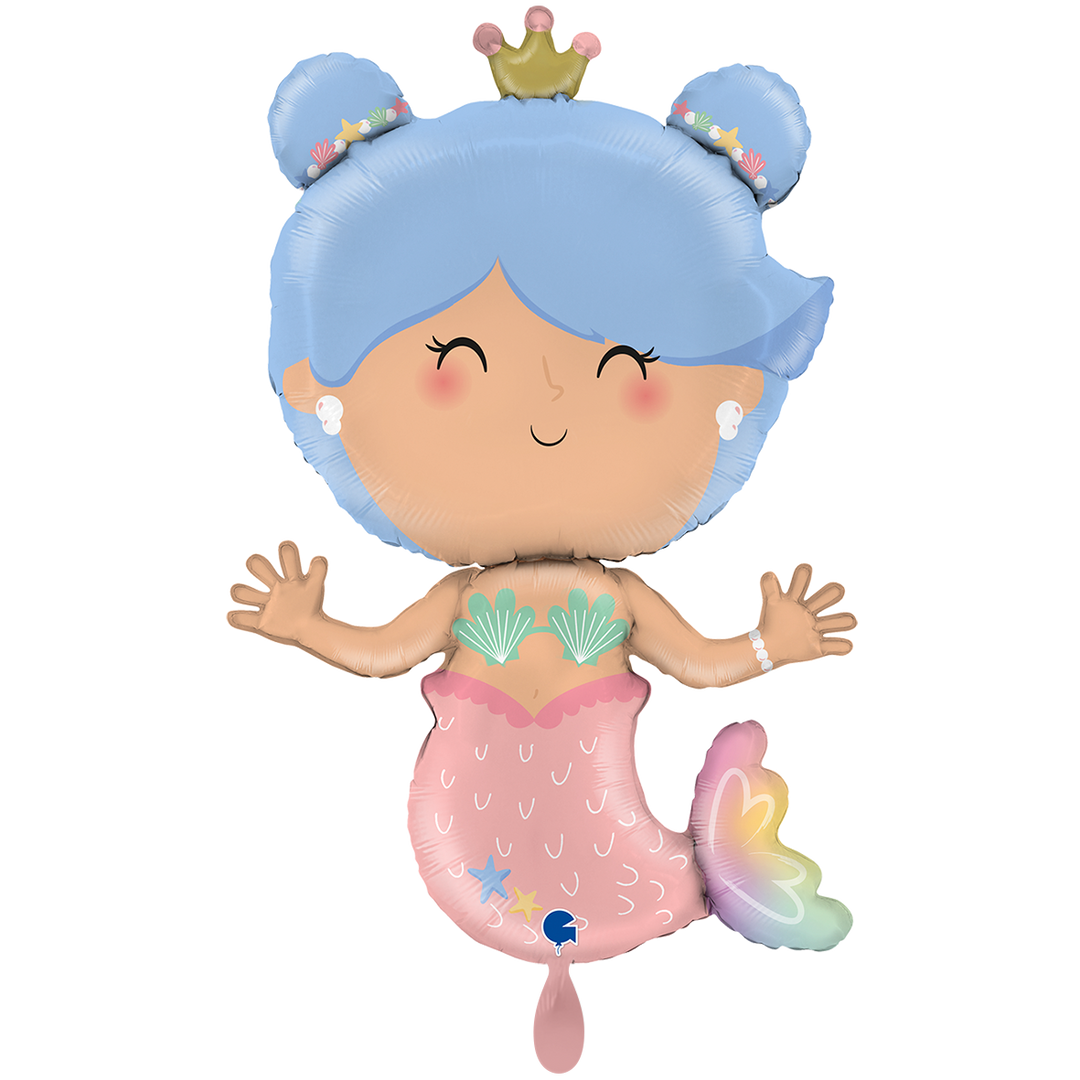 Ballon in Form einer Meerjungfrau in XXL