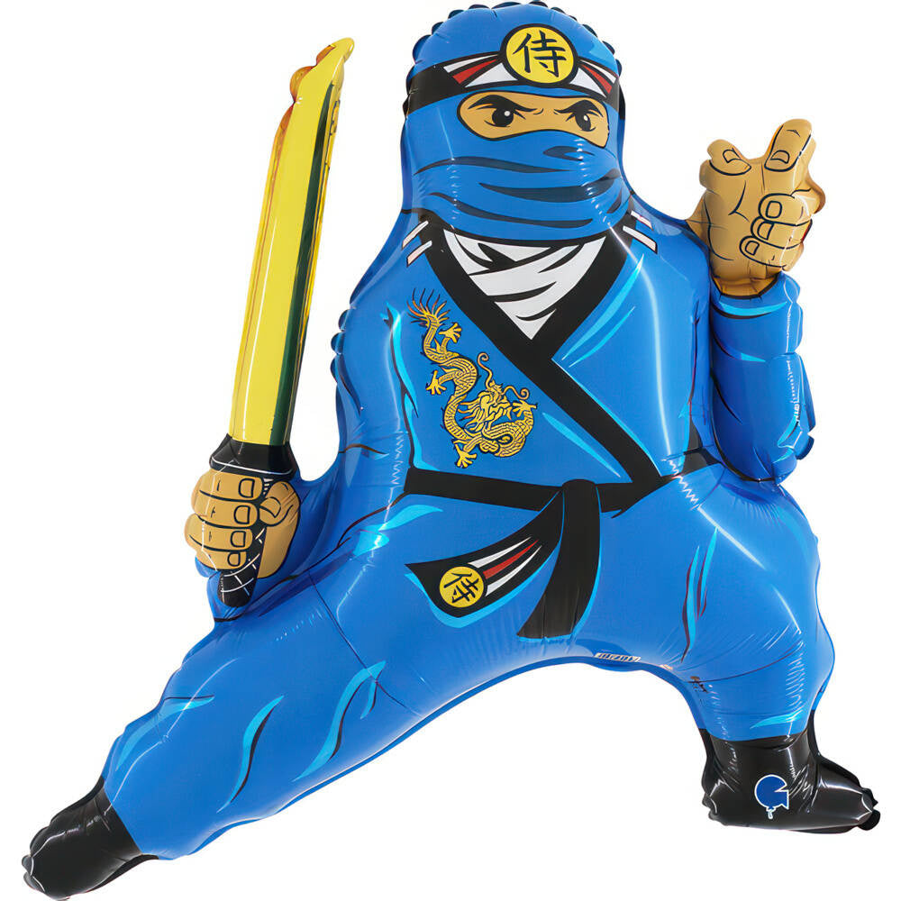 Ninja Ballon Ninjago blau