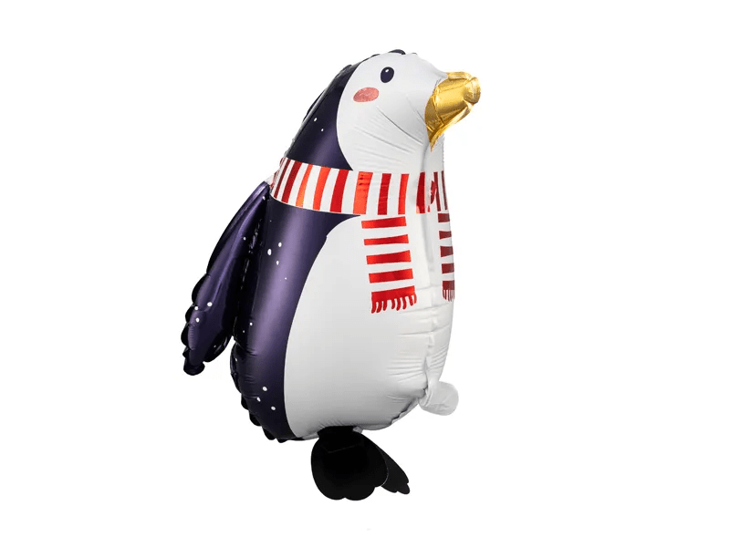 Pinguin Walking Ballon – Tier-Folienballon zum Laufen lassen 52x45cm