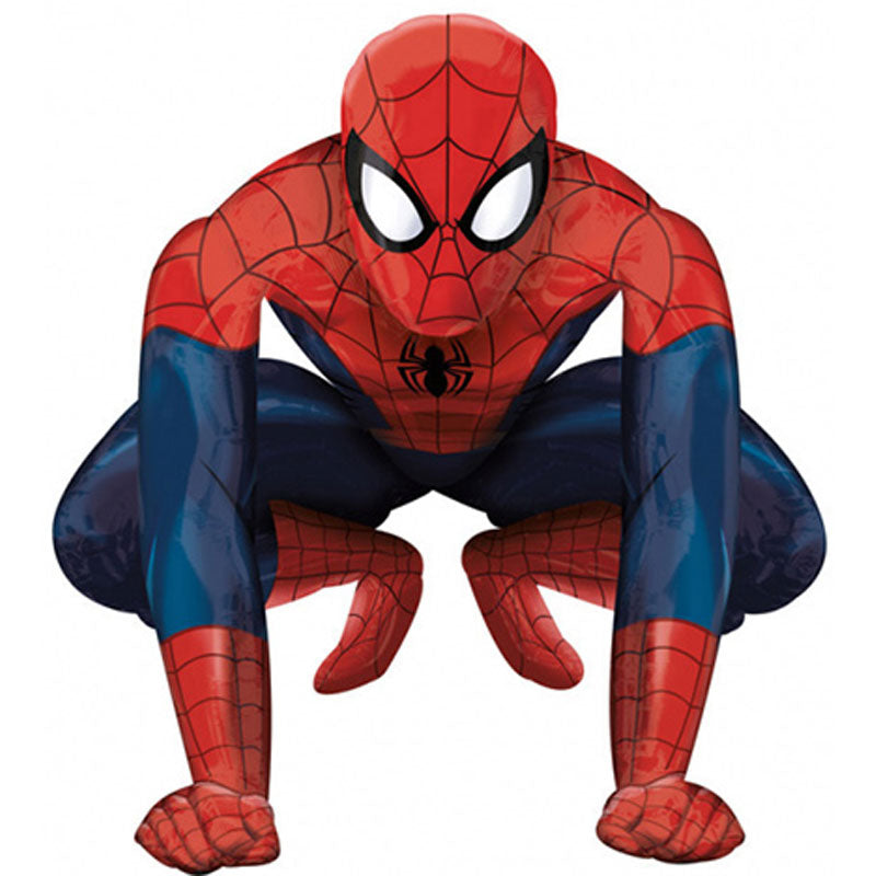 Spider-Man AirWalker Folienballon in Kletterpose – 91 x 91 cm, für Luftfüllung mit Gewichten