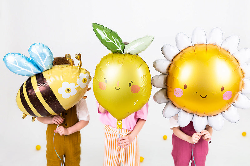 Folienballon Sonne Blume von Partydeco als Sommer-Deko