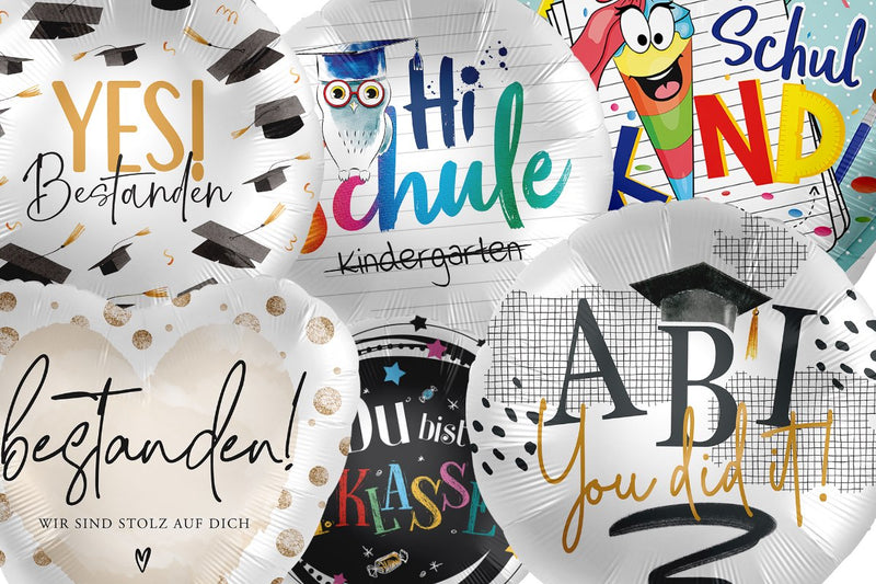Ballons zur Schuleinführung, Abitur und Abschlussfeier – HeyBalloon