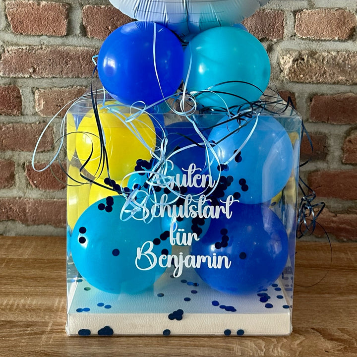 Personalisierte Geschenkbox zur Einschulung für Geldgeschenk oder Gutschein