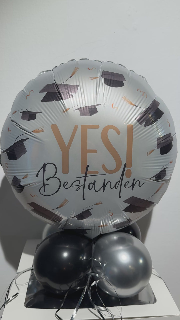 Geschenk zur bestandenen Prüfung – Geldgeschenk Ballonbox