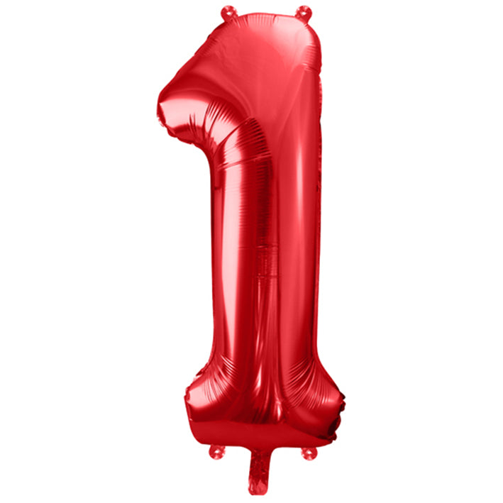 Großer Zahlenballon 0 in rot, 86 cm – ideal für Geburtstag, Jubiläum, Hochzeit oder Firmenfeier – mit Helium oder Luft befüllbar